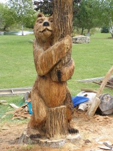 Natures Hug Chainsaw Carving Plattsville Ontario