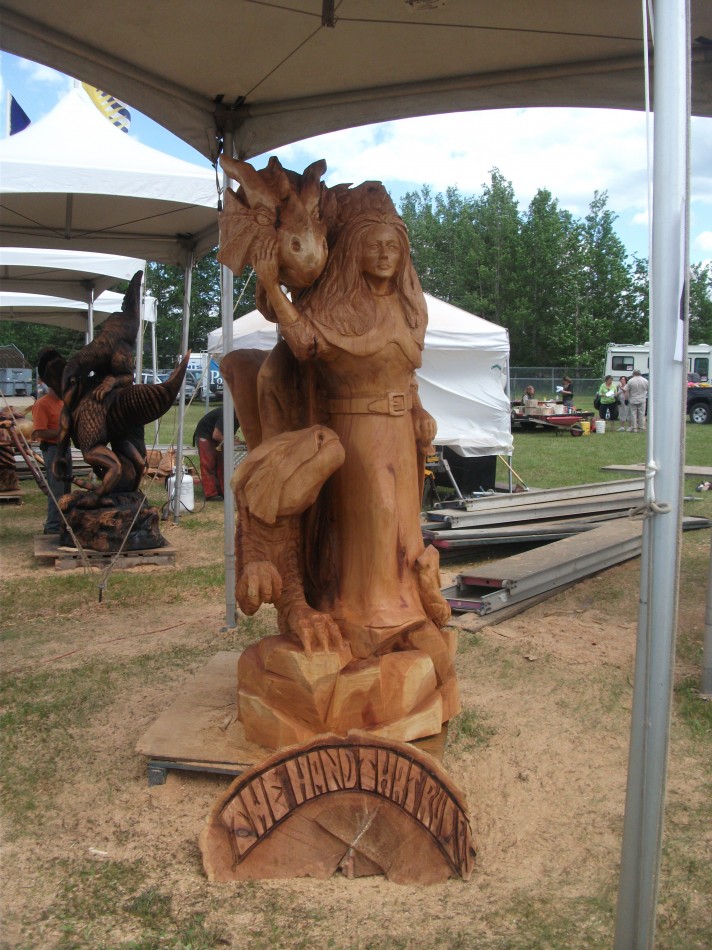 Chetwynd Chainsaw Carving Competition 2011 - The Hand That Rules