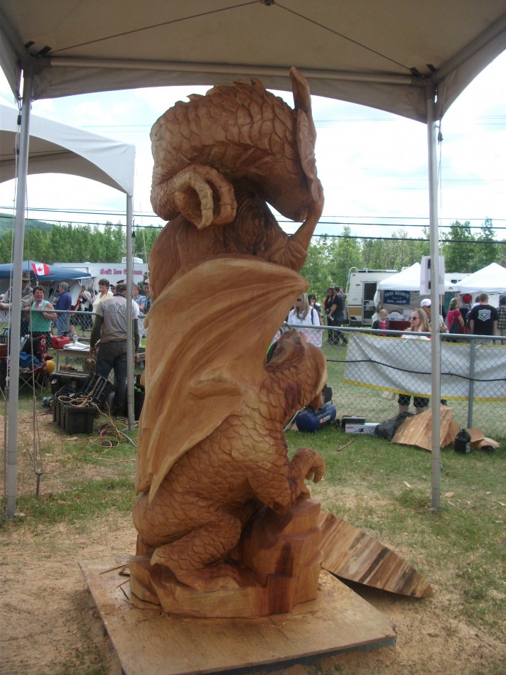 Chetwynd Chainsaw Carving Competition 2011 - The Hand That Rules